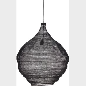 House Doctor - Pendel Lampe - Mesh - Sort -  60 Cm