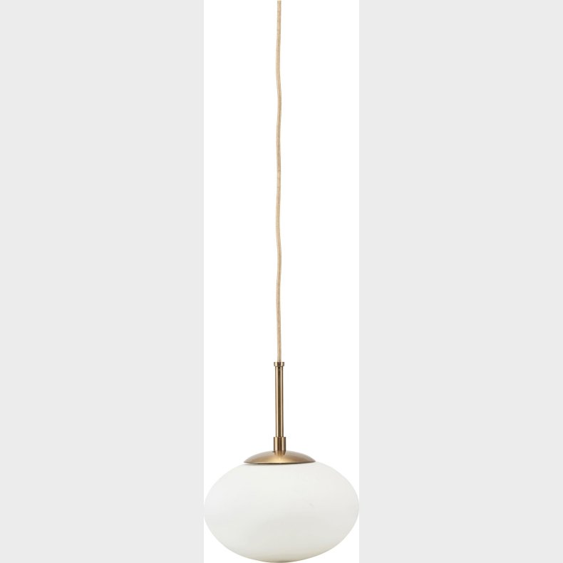 House Doctor - Pendel Lampe - Opal - Hvid -  22 Cm