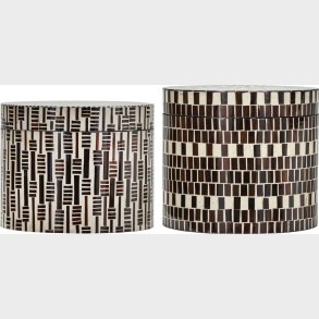 House Doctor - Opbevaringsbokse - Lango - Brun Og Natur - 2 Stk