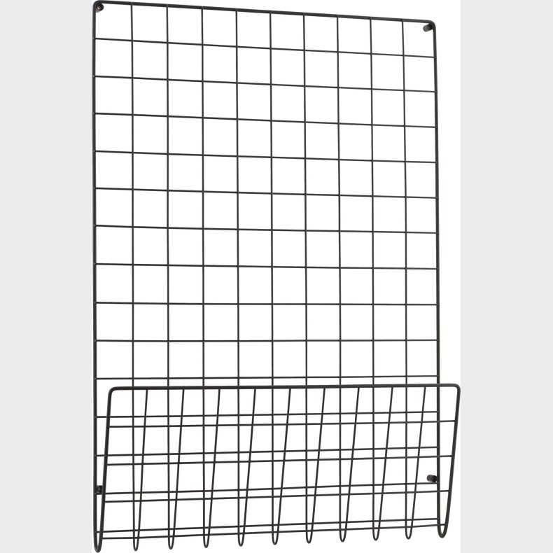 House Doctor - Opslagstavle Gitter - Mesh - Sort