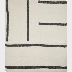 House Doctor - Sengetppe - Nula - Hvid Og Brun - 240x160 Cm