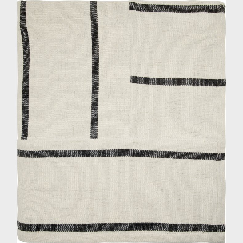 House Doctor - Sengetppe - Nula - Hvid Og Brun - 240x160 Cm