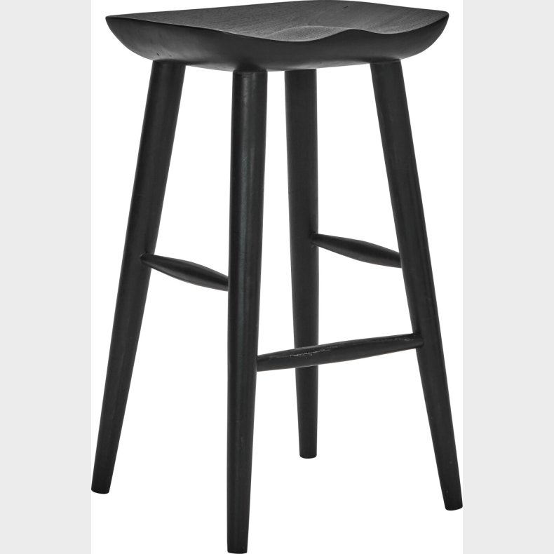 House Doctor - Barstol Taburet - Hdbar - Tr - Sort - H 66 Cm