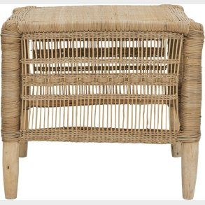 House Doctor - Skammel - Rika - Rattan - Natur - 40x45x45 Cm