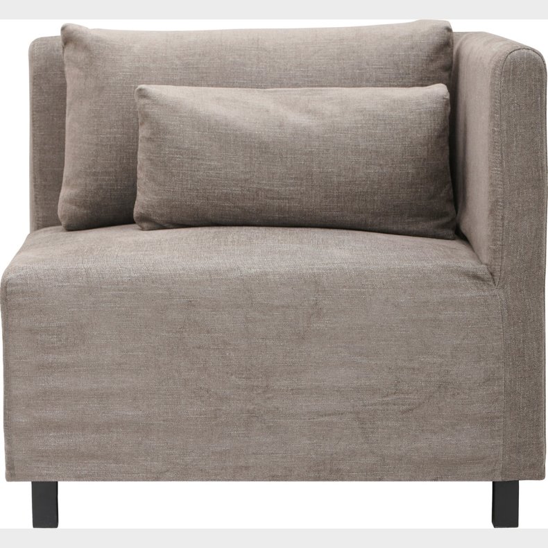 House Doctor - Sofa - Hj�rnesektion - Hazel Night - Gr�brun - 44x85x85 Cm