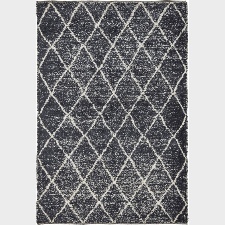 House Doctor - Gulvtppe - Cruz - Sort Og Rhvid - 140x200 Cm