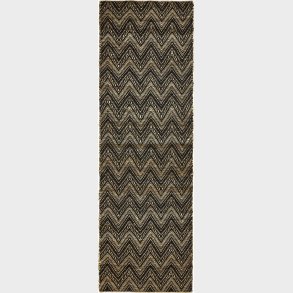 House Doctor - Gulvtppe - Monta - Natur Og Sort - 260x83 Cm