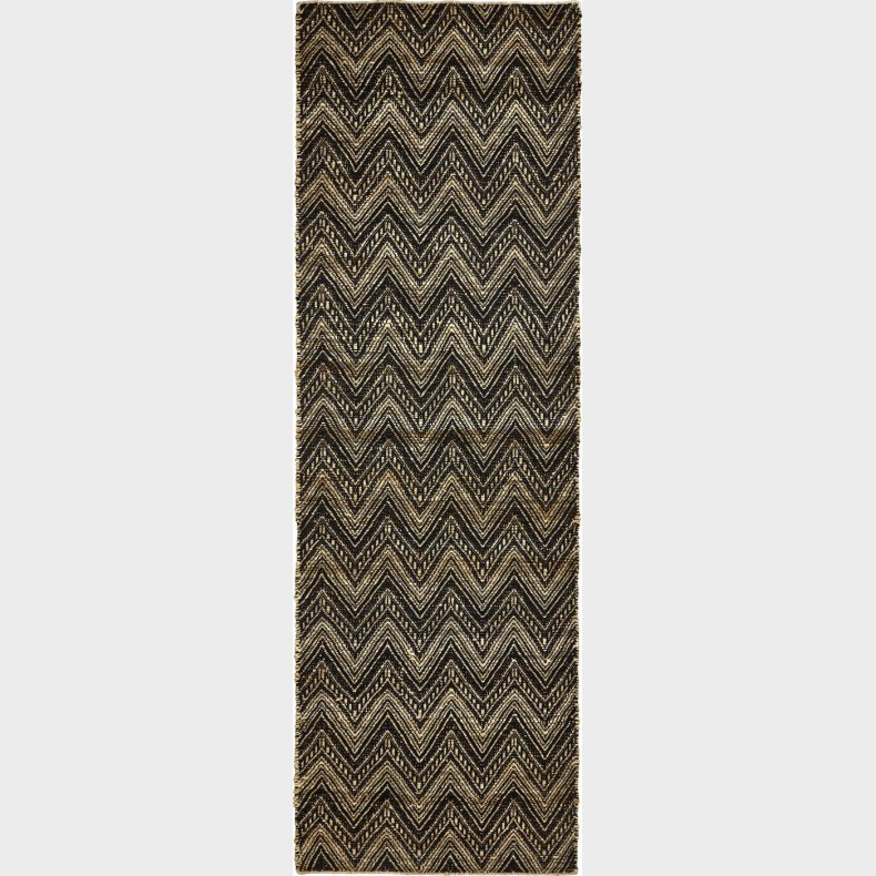 House Doctor - Gulvtppe - Monta - Natur Og Sort - 260x83 Cm