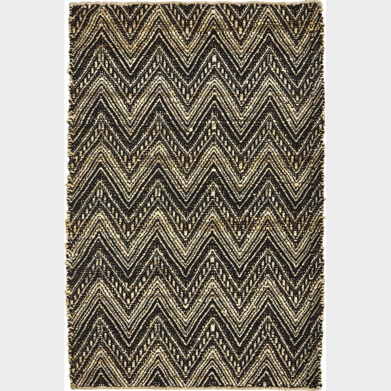 House Doctor - Gulvtppe - Monta - Natur Og Sort - 130x83 Cm