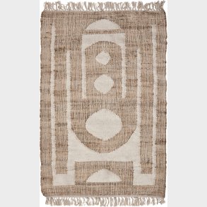 House Doctor - Gulvtppe - Rostro - Natur Og Rhvid - 150x90 Cm