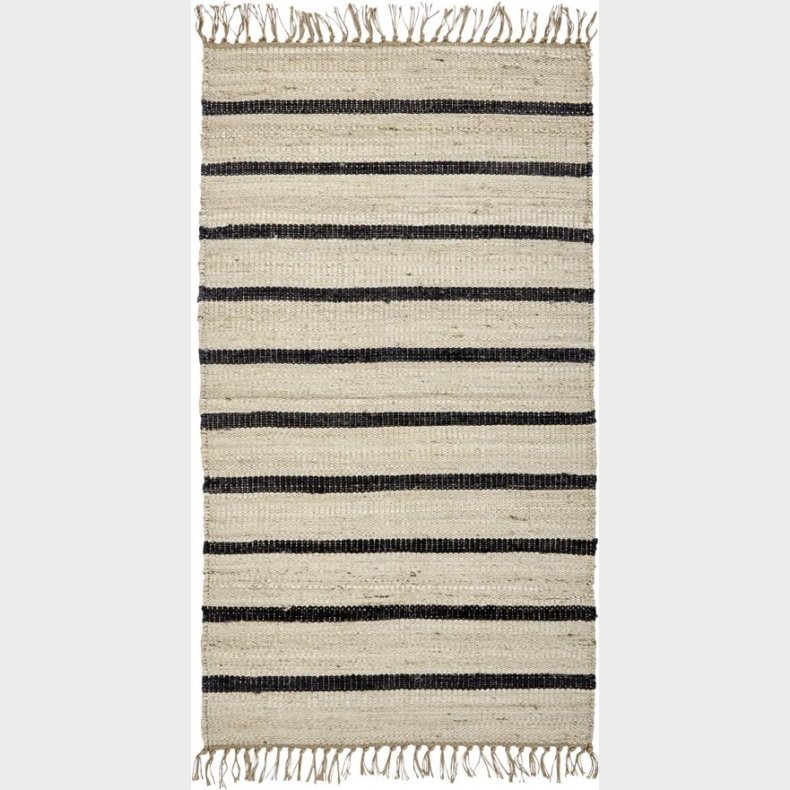 House Doctor - Gulvtppe - Sima - Sort Og Natural - 70x140 Cm