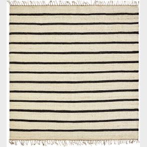 House Doctor - Gulvtppe - Sima - Natur Og Sort - 180x180 Cm