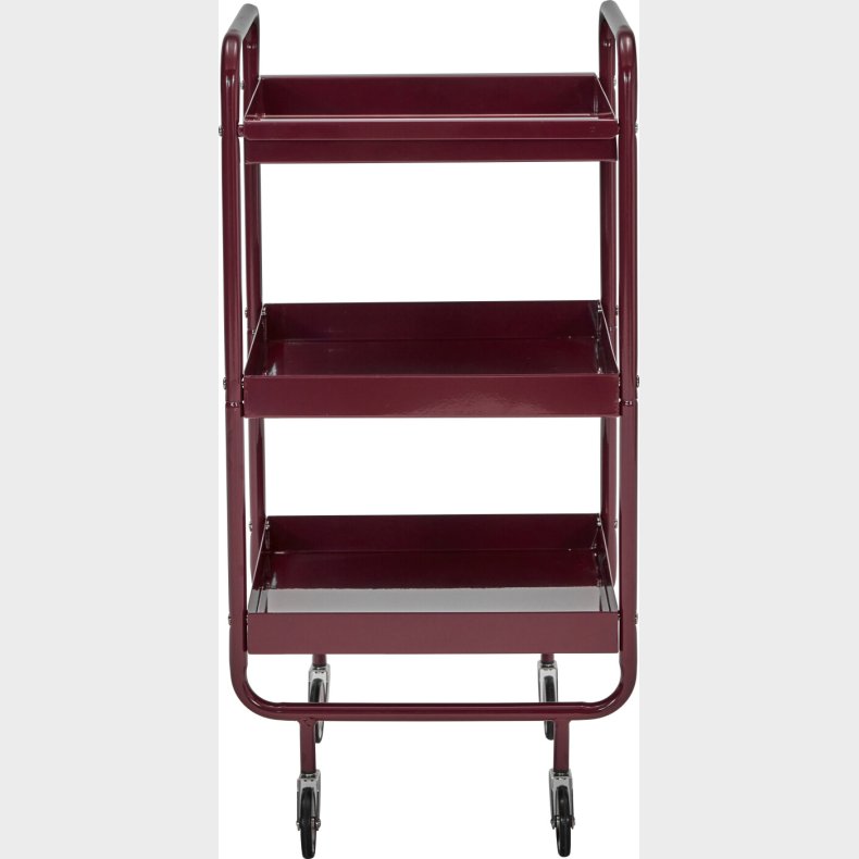House Doctor - Rullevogn Med Hylder - Roll - Bordeaux - St�l