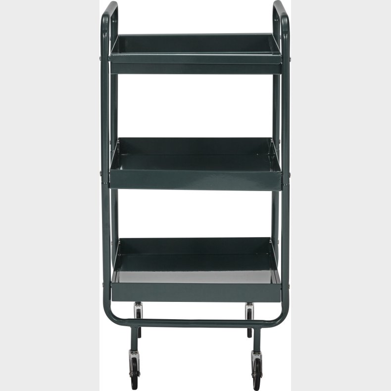 House Doctor - Rullevogn Med Hylder - Roll - Mrkegrn - Stl