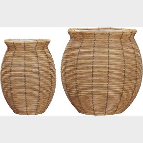 House Doctor - Krukker - Boum - Natur -  27+38 Cm - 2 Stk