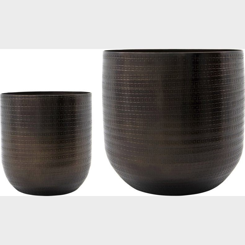 House Doctor - Urtepottekjulere - Irene - Antik Brun - 2 Stk