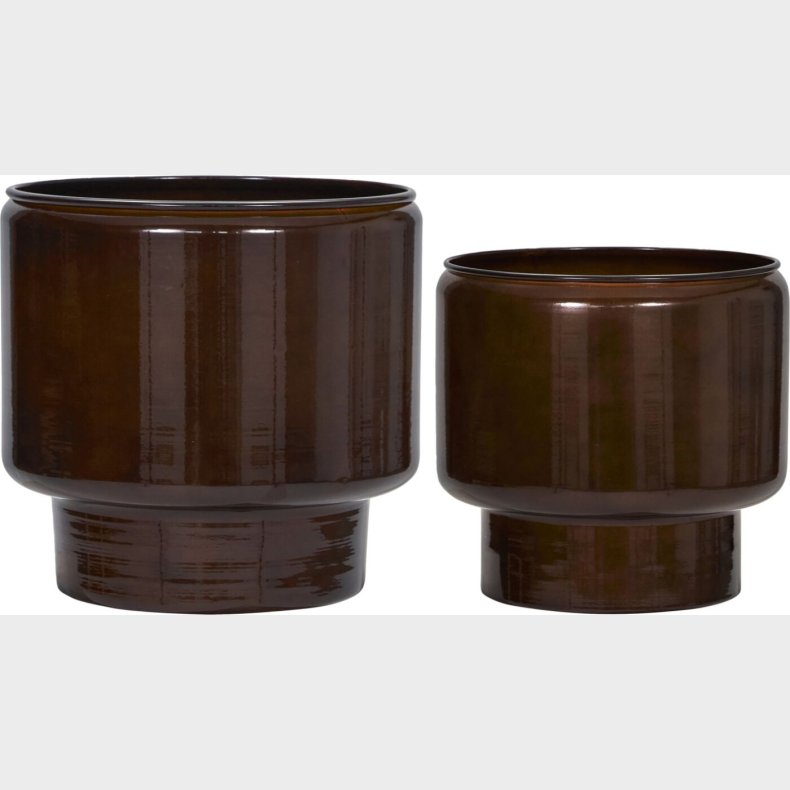House Doctor - Krukker - Pile - Brun -  30+36 Cm - 2 Stk