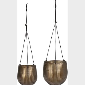 House Doctor - Hnge Urtepotter - Plan - Gylden - 2 Stk