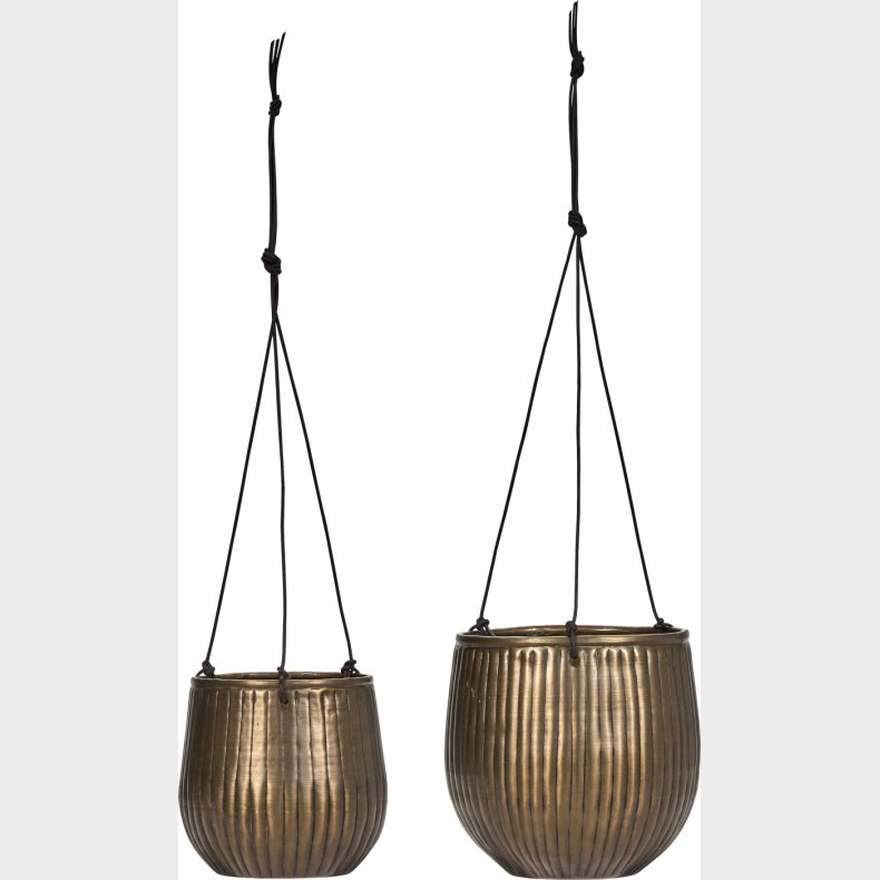 House Doctor - Hnge Urtepotter - Plan - Gylden - 2 Stk