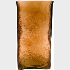 House Doctor - Vase - Square - Glas - Amber - 30 Cm