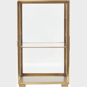 House Doctor - Vitrineskab - Glass - Messing - 41x25x25 Cm