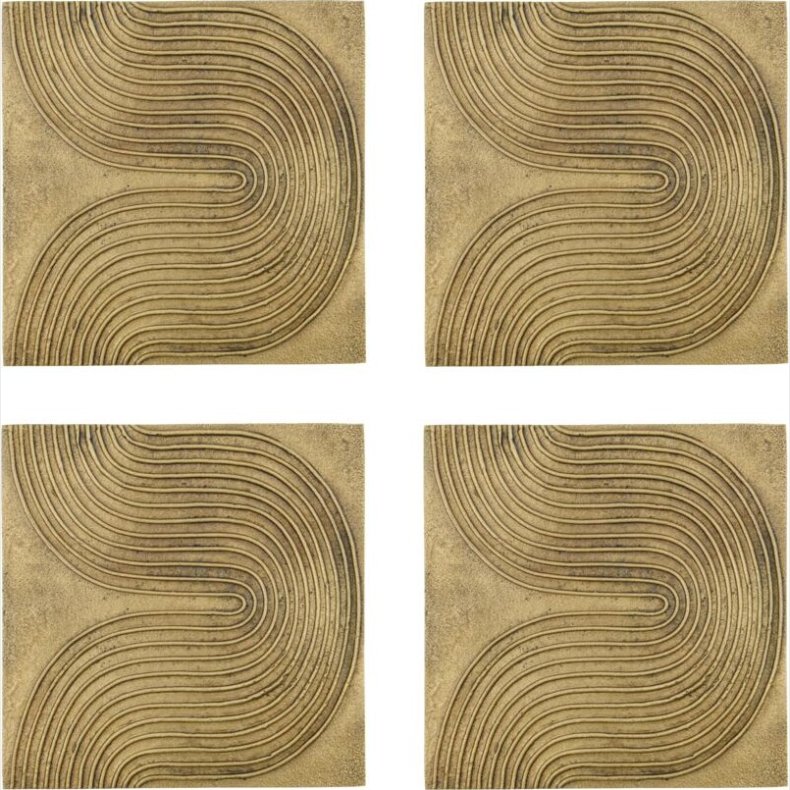 House Doctor - Vgkunst - List - Wall Art - Antik Guld Finish - 4 Stk