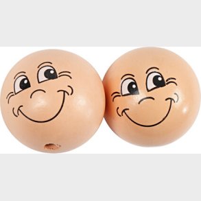 Hoved -  30 Mm - Lys Pudder - 10 Stk.