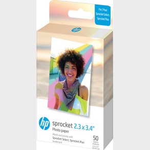 Hp - Zink Paper For Sprocket Select 50 Pack 2,3x3,4