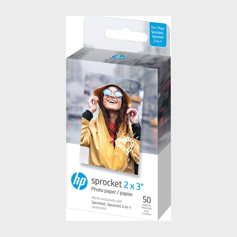 Hp - Zink Paper Sprocket For Luna 2x3 - 50 Pack