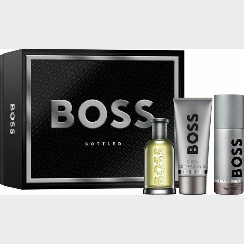 Hugo Boss - Boss Bottled Edt 100 Ml + Deo Spray + Showergel - Giftset