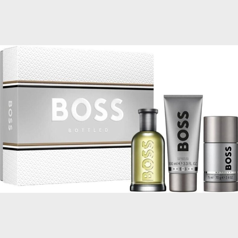 Hugo Boss - Bottled Edt 100 Ml + Showergel 75 Ml + Deo Stick - Giftset