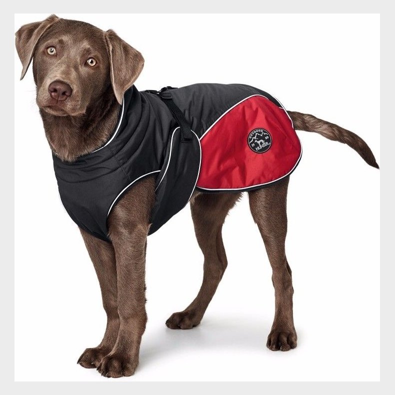 Hunter - Uppsala Hundejakke - Sort Rd - 45 Cm