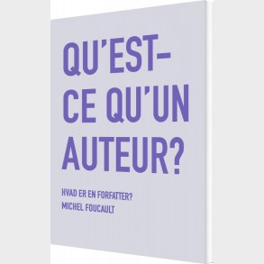 Hvad Er En Forfatter? - Michel Foucault - Bog
