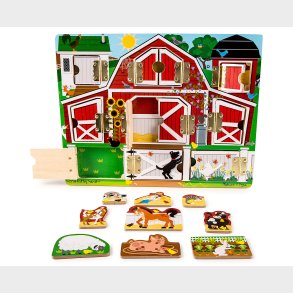 Melissa & Doug | Hvad gemmer lgen - Bondegrd