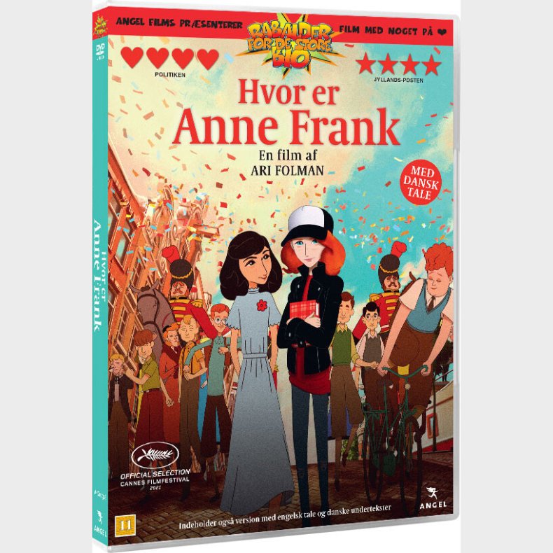 Hvor Er Anne Frank / Where Is Anne Frank - DVD - Film