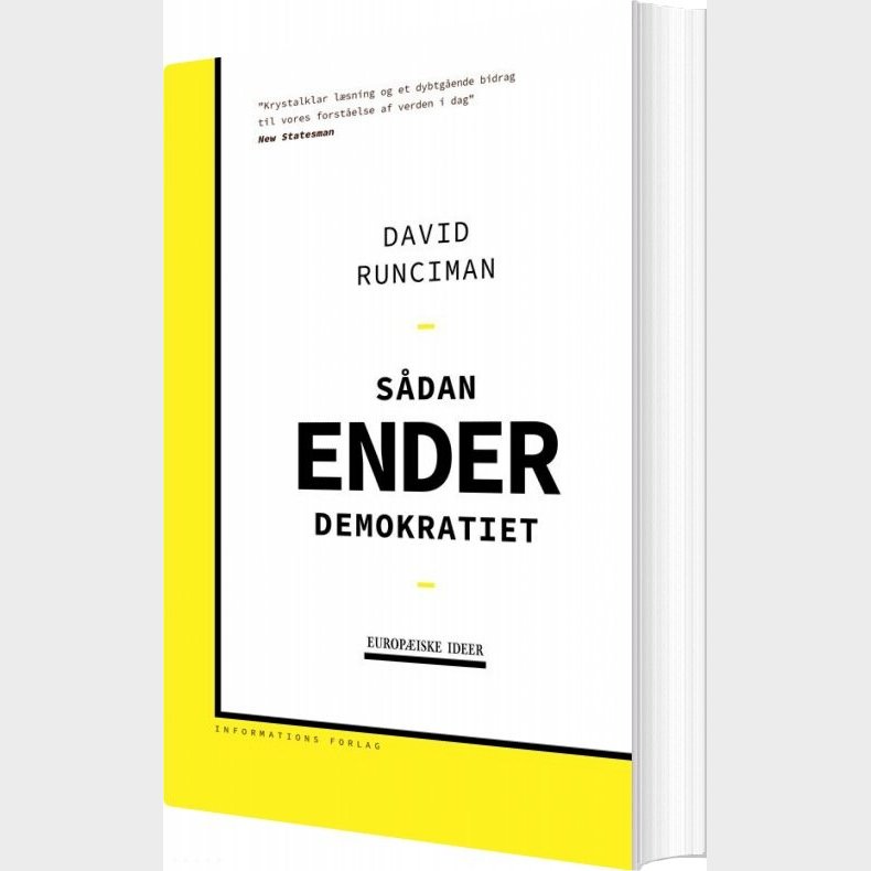 Hvordan Demokratiet G�r Under - David Runciman - Bog