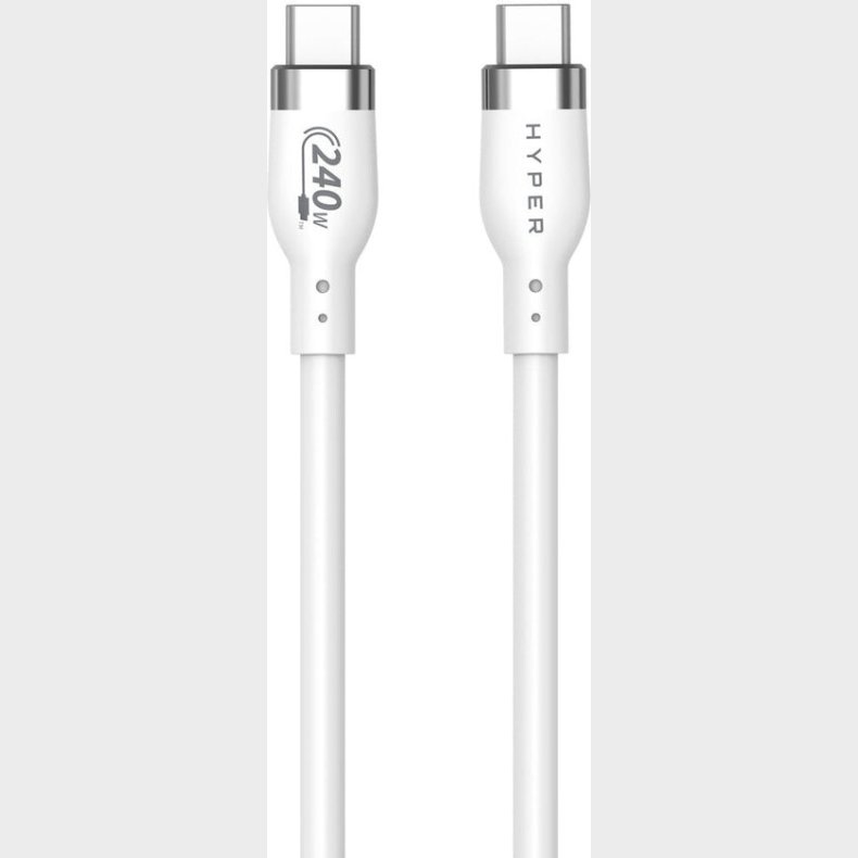 Hyper - Usb-c Kabel - 2m - Silikone - 240w - White
