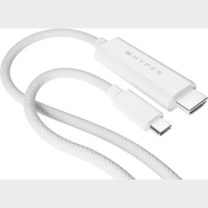 Hyper - 4k Usb-c Til Hdmi 4k60hz Kabel - Hvid