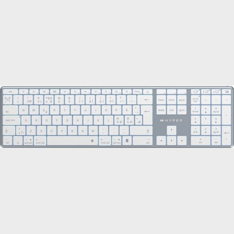Hyper - Bluetooth 5.0, Wireless Keyboard (nordic), Space Grey