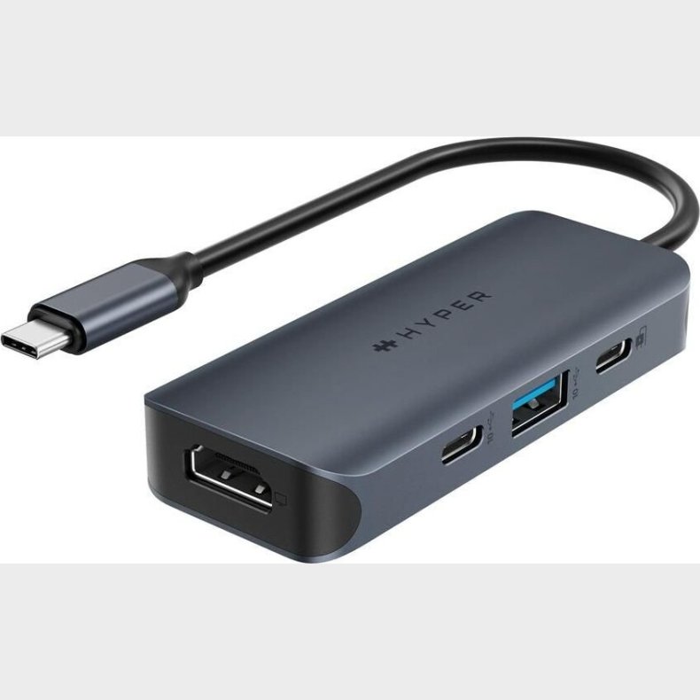 Hyper - Hyperdrive Ecosmart Gen.2 Universal Usb-c 4-in-1 Hub W 100 W Pd Power Pass-thru