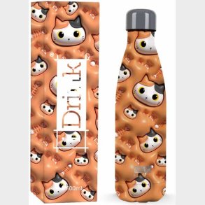 I-drink - Termoflaske 500 Ml - Orange Cat 3d