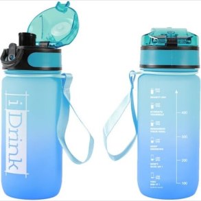 I-drink - Tritan Bottle - 500 Ml. Light Blue And Blue