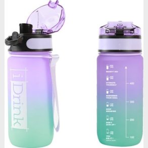 I-drink - Tritan Bottle - 500 Ml Purple And Aquamarine