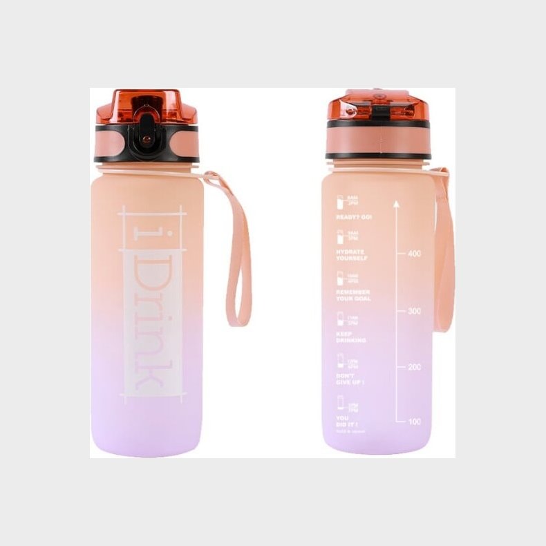 I-drink - Tritan Bottle - 750 Ml. Orange And Lilac