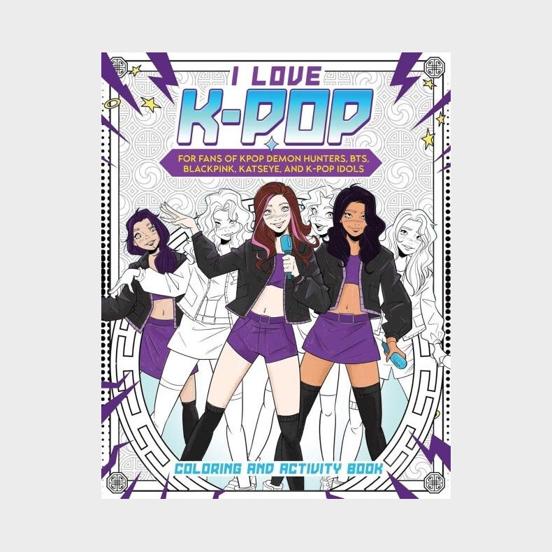 I Love K-pop Coloring And Activity Book - Reel Ink Press - English Book