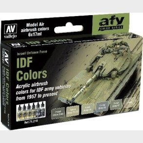 Vallejo - Model Air Maling St - Idf Colors 6x17 Ml