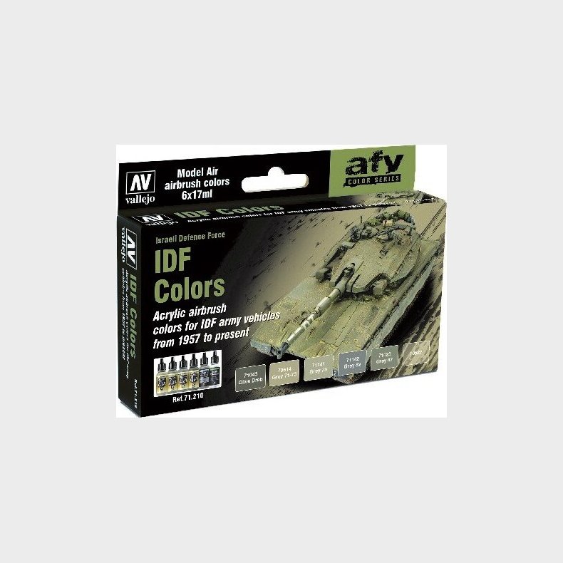 Vallejo - Model Air Maling St - Idf Colors 6x17 Ml