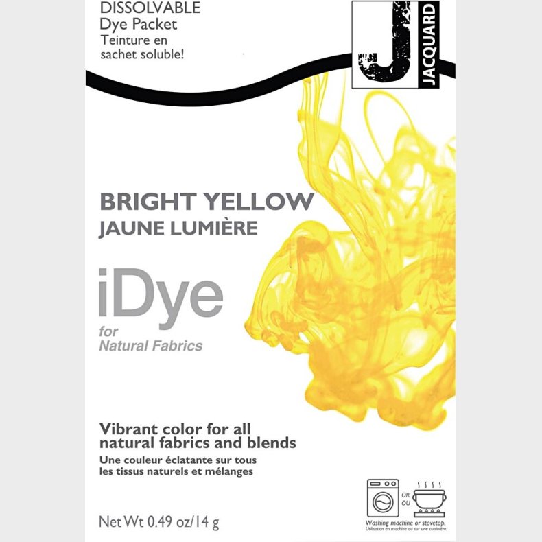 Idye Naturtekstiler - Bright Yellow - 14 G