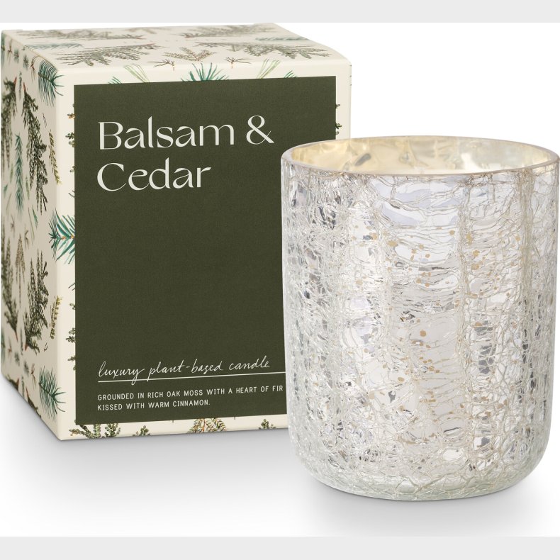 Illume - Balsam Og Cedar Crackle Glas Duftlys - Grn,