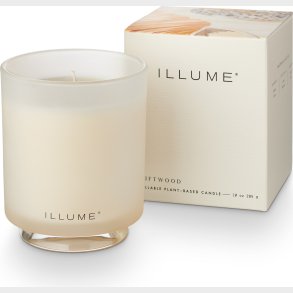 Illume - Driftwood Box Glass Candle - Hvid,
